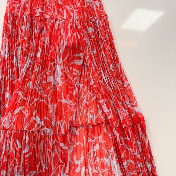 NWT Astr Vibrant Red/Orange Floral Maxi Dress - Picture 9 of 16
